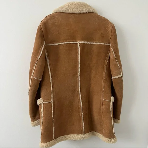 The Leather Shop Ranchers Jacket Coat Sherpa VTG Sears suede luxury quality - Picture 2 of 8